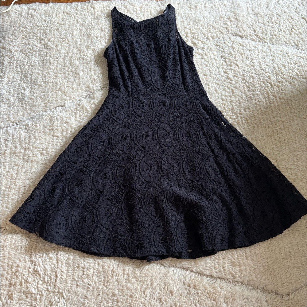 BB Dakota Black Lace A-Line Dress